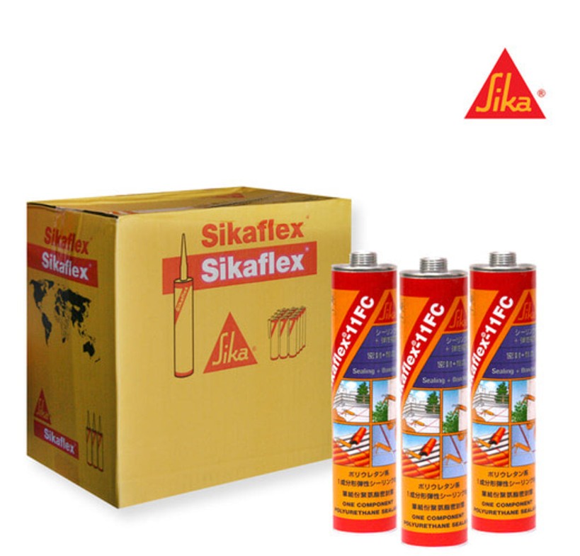 SIKA 시카플렉스 11FC 접착제 실리콘 실란트 실링 씨카플렉스 강력 본드 경화제 석재 목재 금속 씰란트 방수 카트리지 글루건 자동차 차량 (시카플렉스)/회색