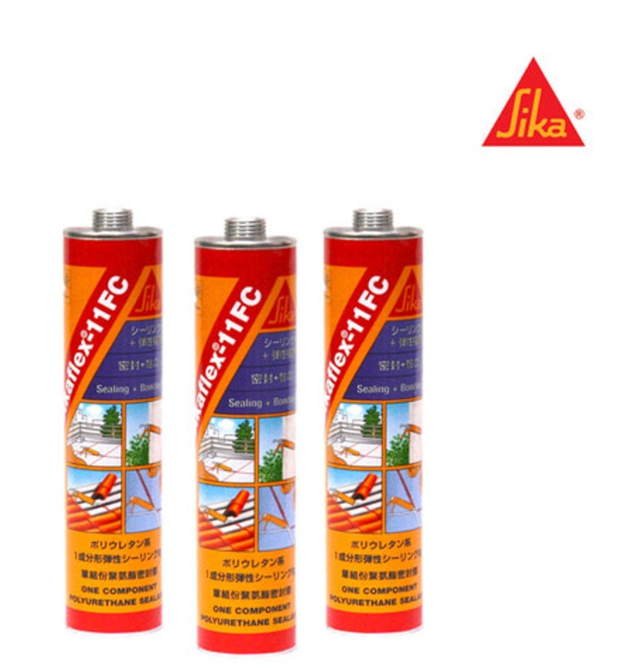 SIKA 시카플렉스 11FC 접착제 실리콘 실란트 실링 씨카플렉스 강력 본드 경화제 석재 목재 금속 씰란트 방수 카트리지 글루건 자동차 차량 (시카플렉스)/회색