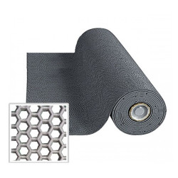 미끄럼방지 맘보롤육각매트 회색 폭120cmx12m 4mm/ 수영장매트,사우나매트